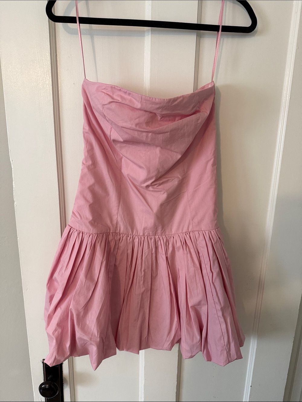 Abercrombie & Fitch Pink Strapless bubble Mini Dress